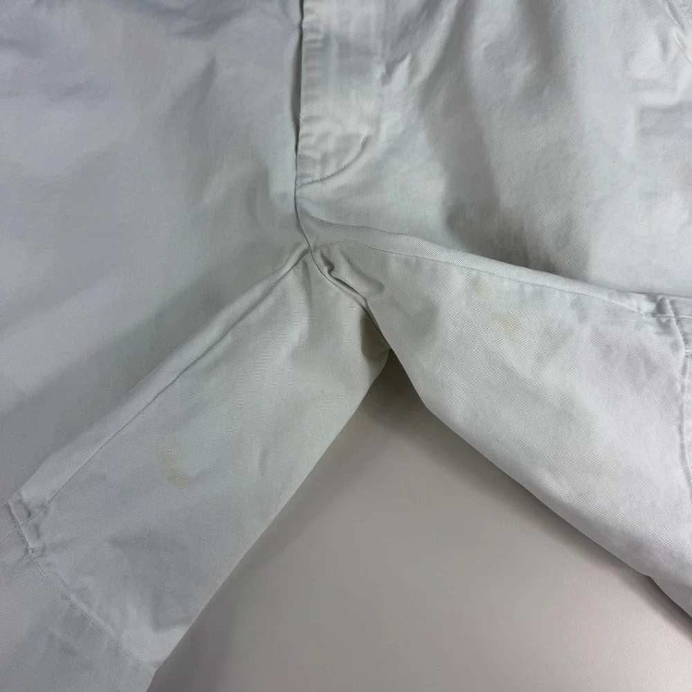 Vintage Polo Ralph‎ Lauren Mens 33 Chino Shorts White Cotton Preppy Casual